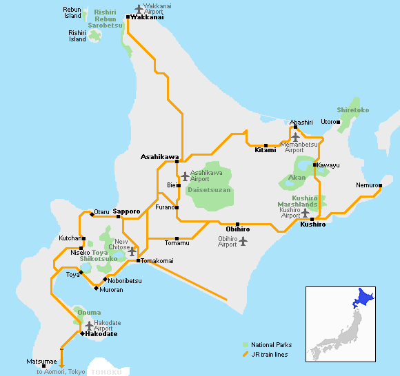 Các tỉnh của Nhật Bản Hokkaido