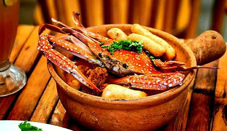 Bánh canh ghẹ muối ớt xanh - món ngon Quận 10
