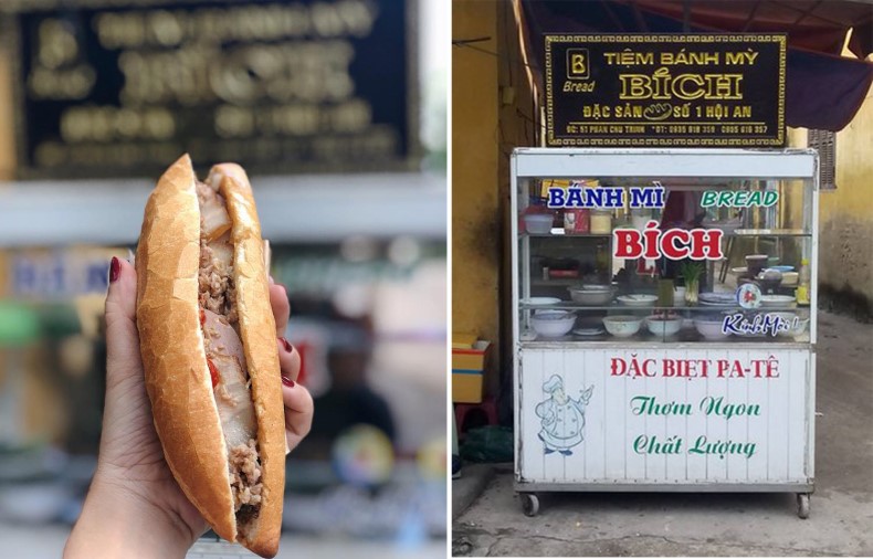 quán bánh mì bà Bích Hội An