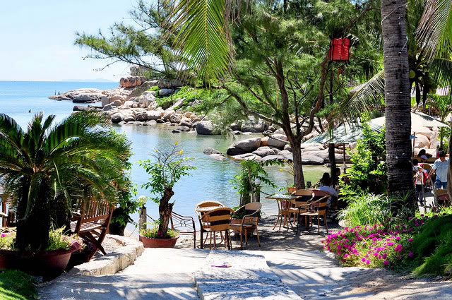 quán cafe Nha Trang công viên Hòn Chồng