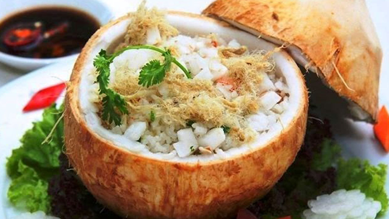 cơm dừa- đặc sản Bến Tre