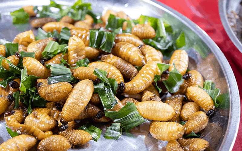 đuông dừa rang mặn - đặc sản Bến Tre