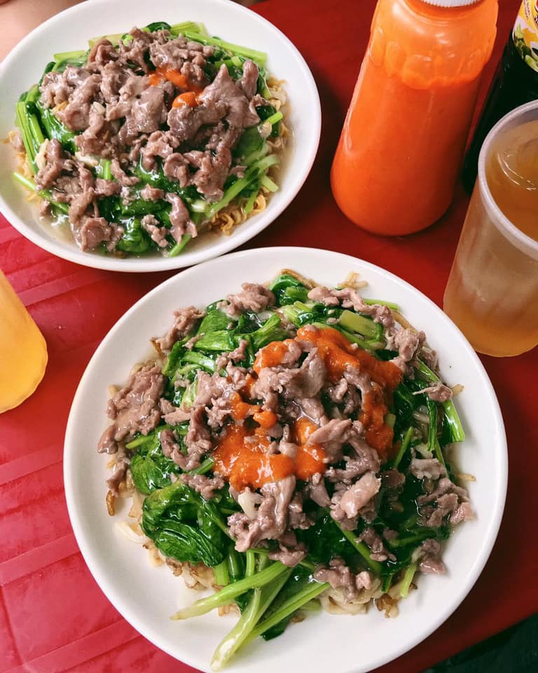 Đồ ăn vặt đêm Hà Nội phở xào Bát Đàn