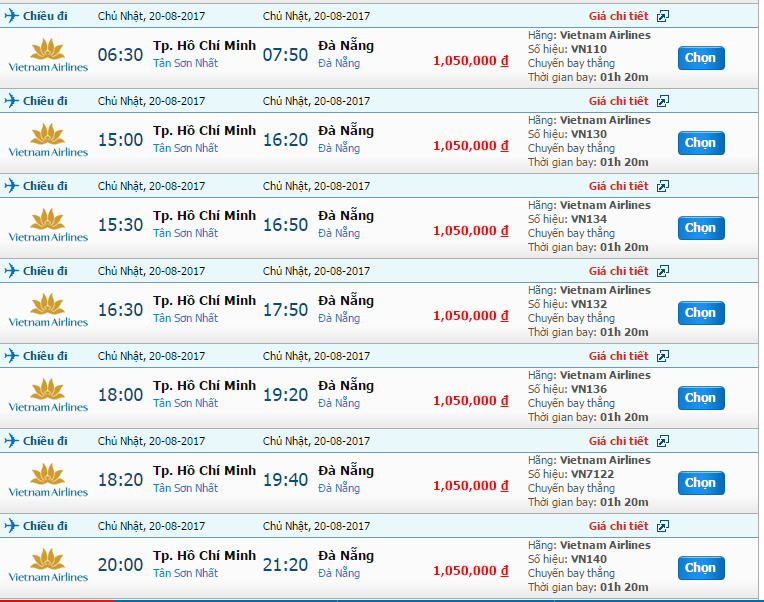 Giá vé rẻ của Vietnam Airlines