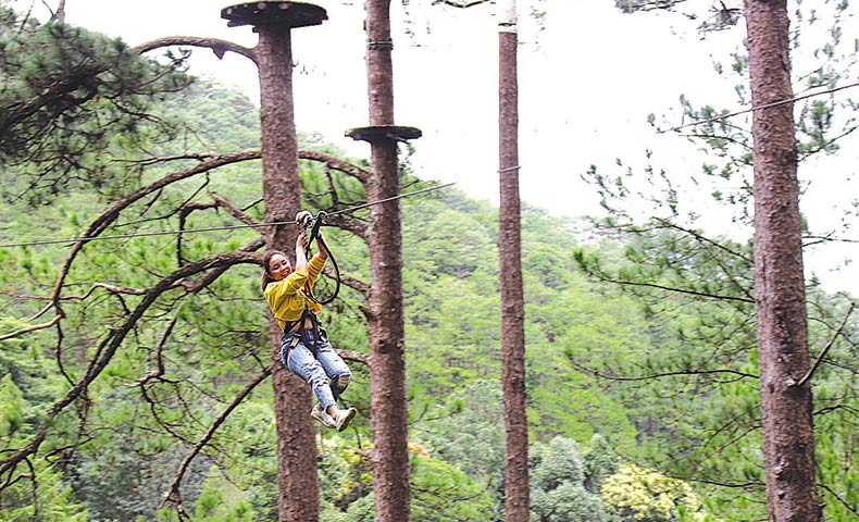 Cấp độ trò chơi High Rope Course Đà Lạt