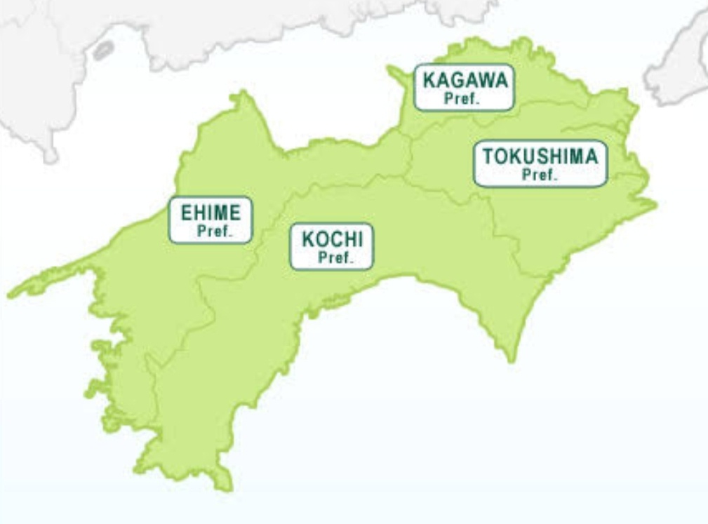 Các tỉnh của Nhật Bản Shikoku