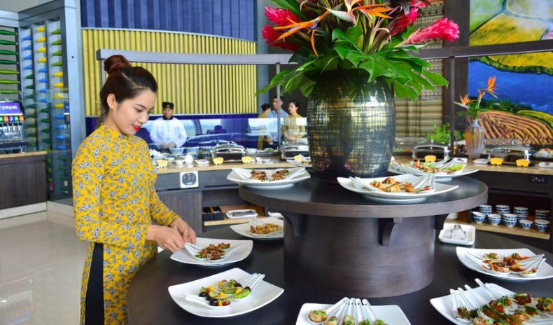 Quầy ẩm thực - phòng chờ Sông Hồng