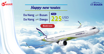 Air Busan launches Da Nang - Busan / Daegu route with great prices