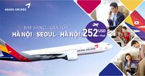 Asiana Airlines attractive promotion: Hanoi - Seoul - Hanoi costs from 252 USD