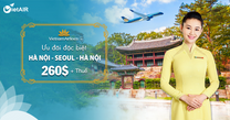 Vietnam Airlines siêu khuyến mại vé đi Hàn