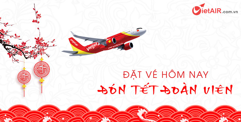 Đặt vé máy bay Tết giá rẻ tại VietAIR