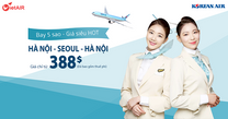 Đầu năm Korean Air siêu khuyến mại vé đi Hàn