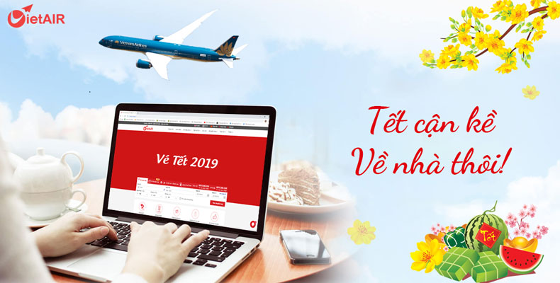 Đặt vé máy bay Tết tại VietAIR để nhận nhiều ưu đãi