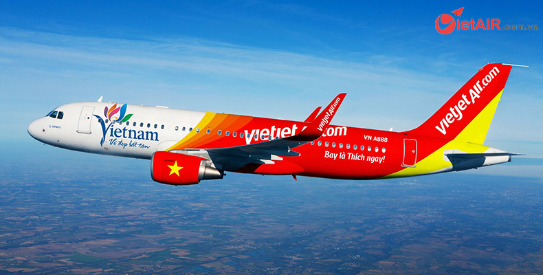 Vietjet Air là một trong ba hãng máy bay phục vụ vé máy bay Tết Nguyên Đán Kỷ Hợi đi Đà Nẵng