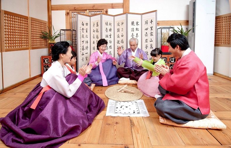 Gia đình Hàn Quốc thường gồm nhiều thế hệ