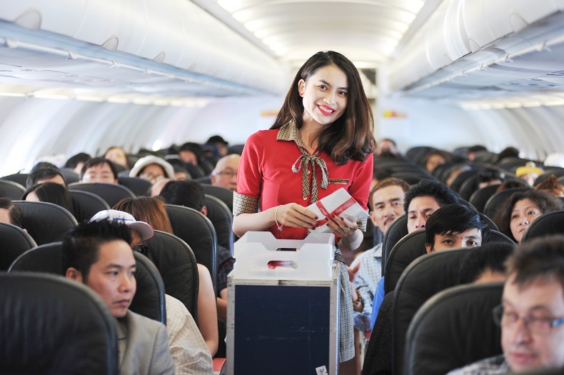 Vietjet cho phép mang 7kg hành lý xách tay miễn phí