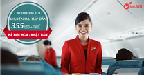 Cathay Pacific mở bán vé máy bay đến Nhật giá hấp dẫn
