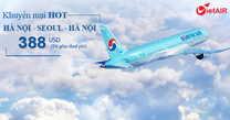Thêm khuyến mại mới thêm chuyến bay vui cùng Korean Air