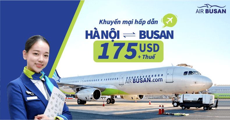 Air Busan khuyến mại hấp dẫn trong tháng 7