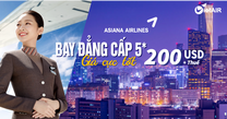 Bay OZ730 nhận siêu khuyến mại từ Asiana Airlines: Hà Nội – Seoul khứ hồi 200 USD + Thuế
