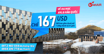 Vé máy bay du học Hàn Quốc