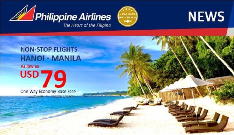 Vé khuyến mại Philippine Airlines
