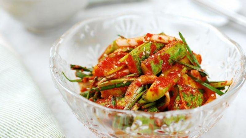 kim chi dưa chuột - các loại kim chi Hàn Quốc