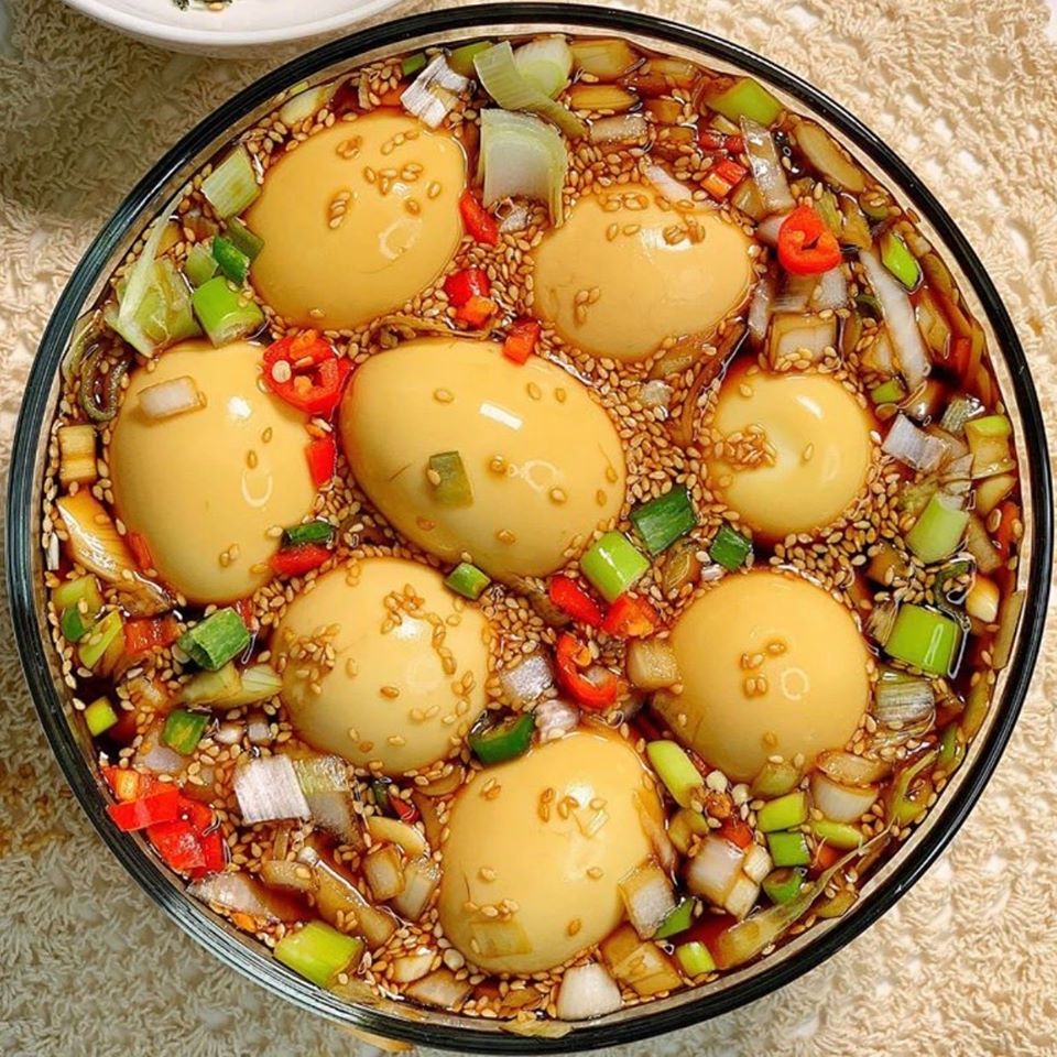 Trứng ngâm tương Hàn Quốc - Ngâm trứng