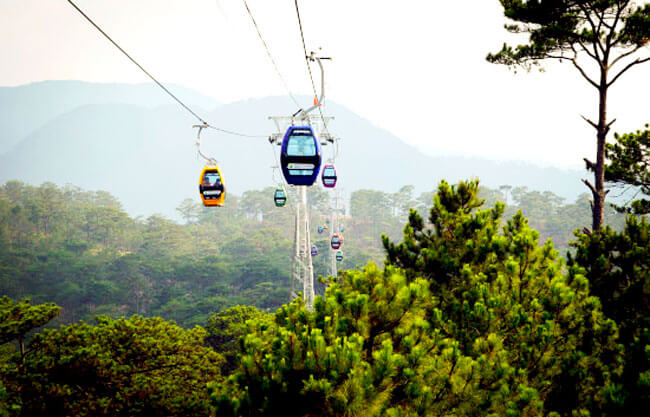 Cáp treo Đà Lạt - Ngắm Đà Lạt từ trên cao