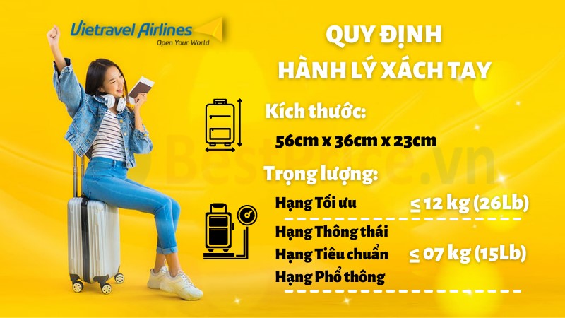 quy định hành lý của Vietravel Airlines
