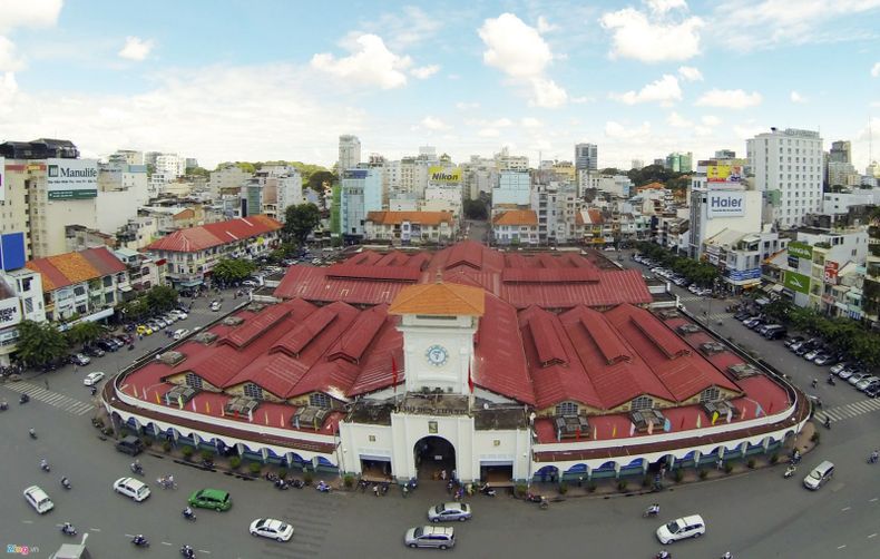 Du lịch nghỉ dưỡng: Kinh nghiệm đi chợ Bến Thành - chợ lâu đời nhất Sài Gòn Cho-ben-thanh-kien-truc