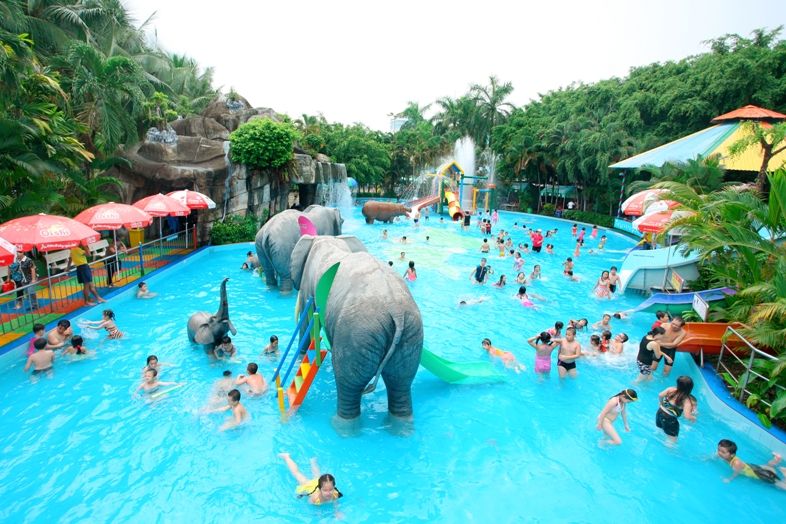 Địa điểm vui chơi Sài Gòn - Công viên nước Đầm Sen 