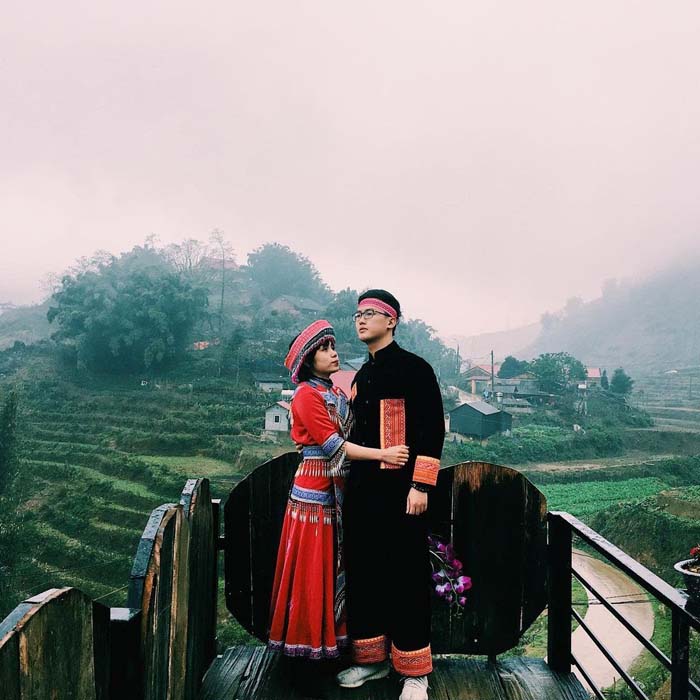 Bản Tả Van - Sống ảo với trang phục dân tộc