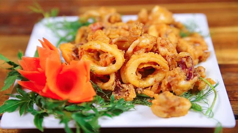 Mực một nắng - Mực một nắng chiên giòn 