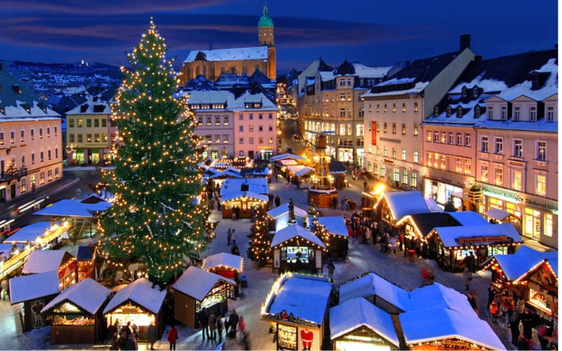 lễ hội giáng sinh - giá vé khuyến mại đi Châu Âu của Qatar Airways