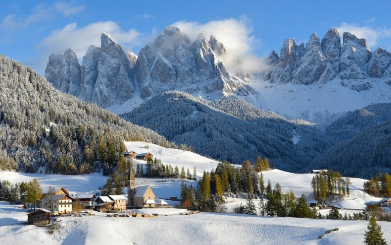 khung cảnh tuyết - vé khuyến mại đi Châu Âu của Qatar Airways