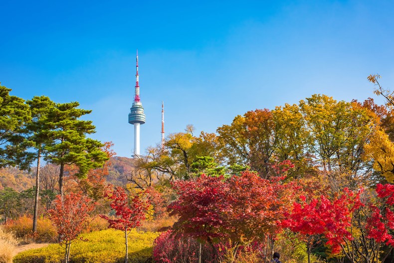 Tháp Namsan - biểu tượng của thành phố Seoul 
