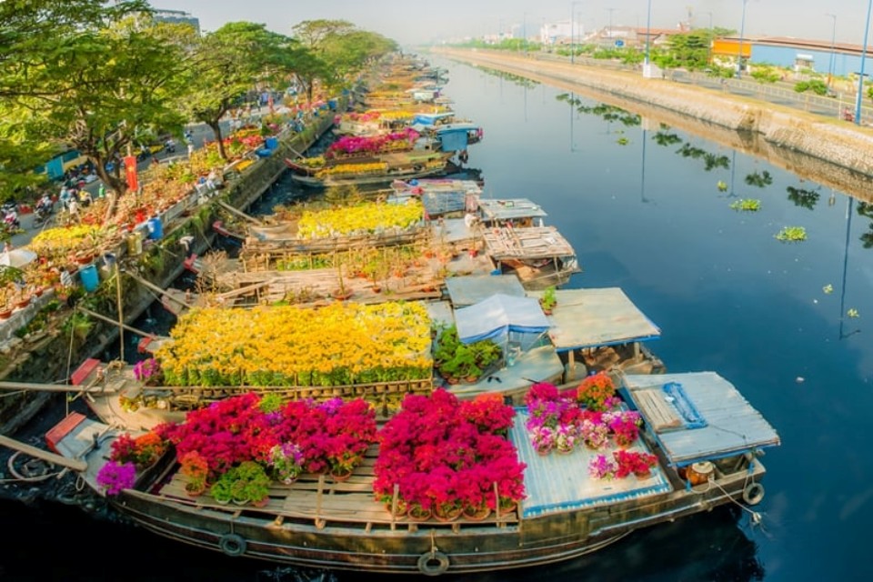 Bến Bình Đông  - Chợ hoa Bến Bình Đông