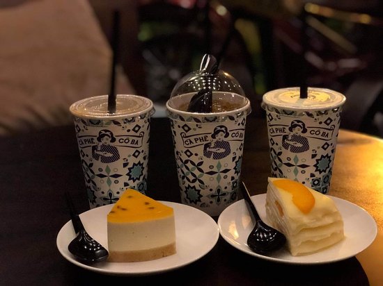 menu tại Cô Ba Sài Gòn cafe