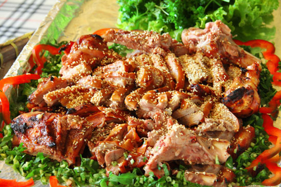 Món ăn tại Hồ Tiên Sa