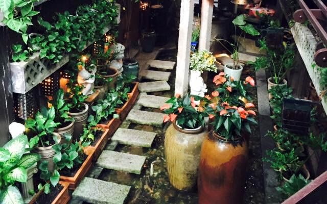 quán cà phê sân vườn - Trầm Cafe