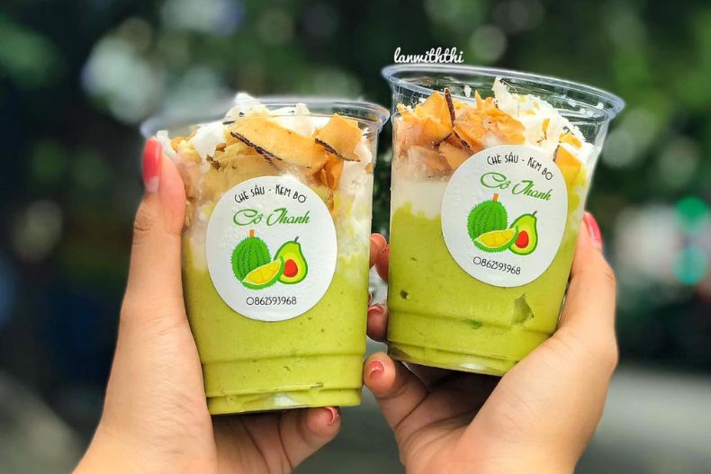 Cô Thanh chè sầu kem bơ Sài Gòn