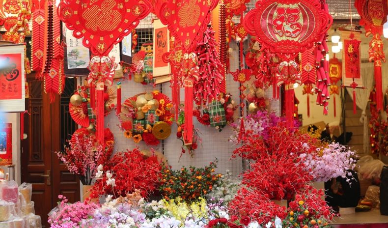 Phố Hàng Mã dịp tết nguyên đán