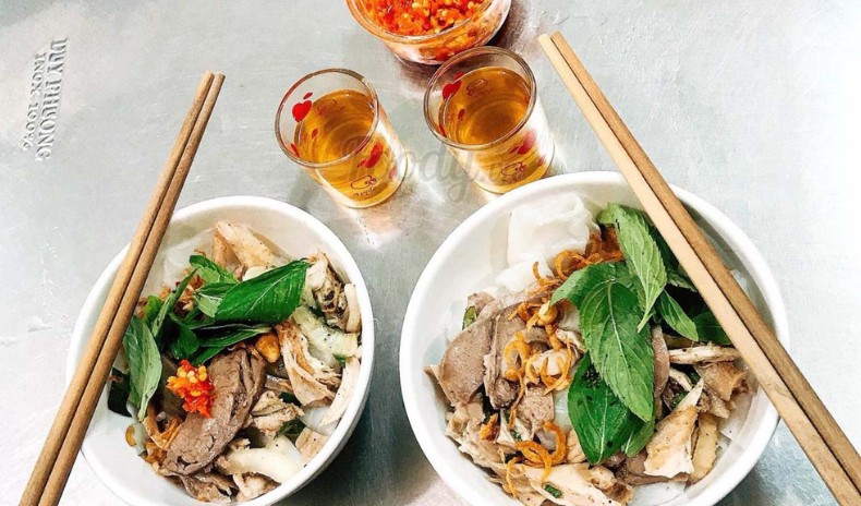 Bánh ướt lòng gà Đà Lạt - quán Bảo Hân