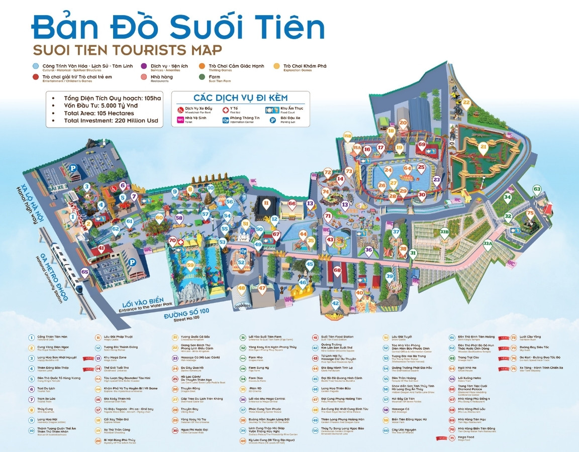Bản đồ Suối Tiên