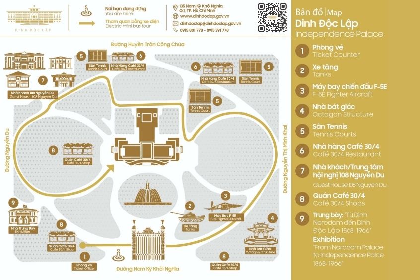 Sơ đồ Dinh Độc Lập