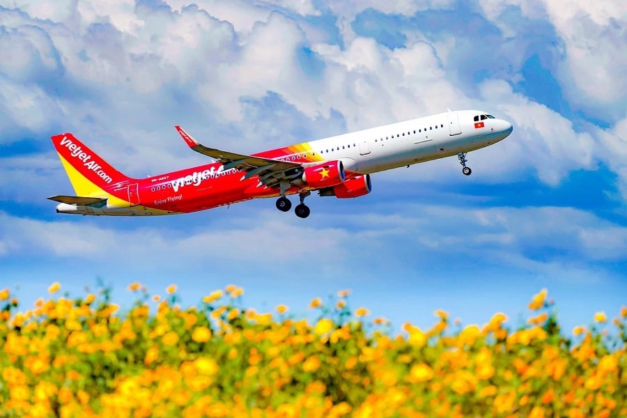 giá vé máy bay nội địa Vietjet Air