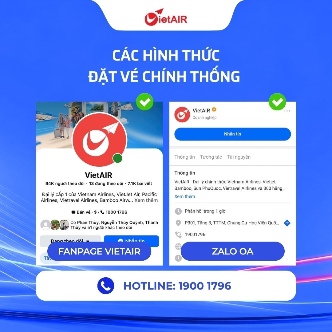 Kênh chính thức của VietAIR