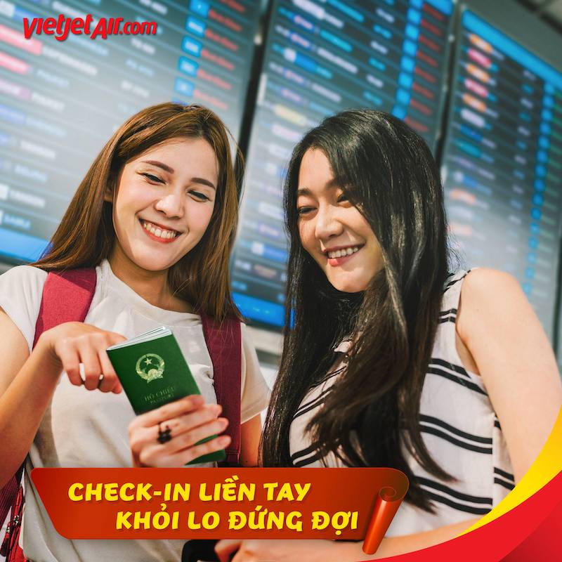 Check-in liền tay khỏi lo đứng đợi