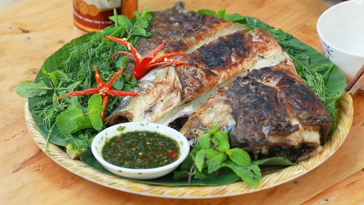 Cá nướng pa pỉnh tộp - đặc sản Sơn La